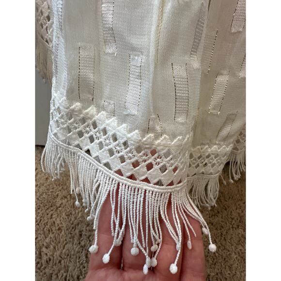 Rococo Sand Paola White Cut Out Maxi Dress NWT Size Large Boho Resort - Picture 12 of 15